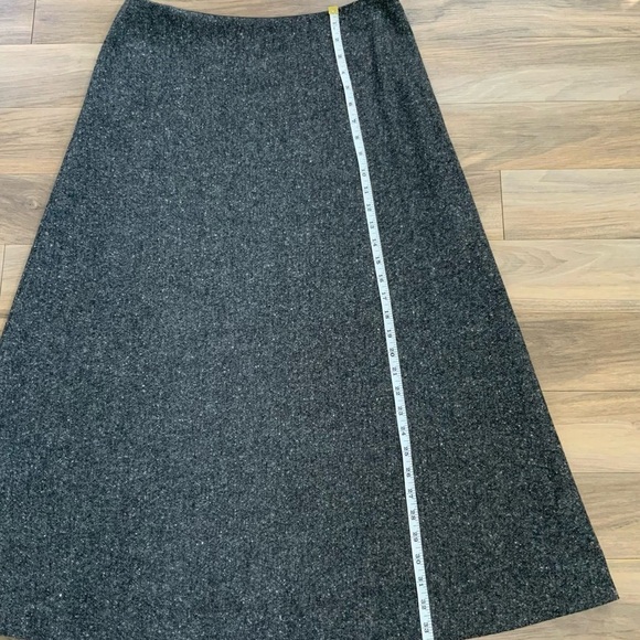 Ralph Lauren Grey Wool Maxi Skirt - Picture 3 of 8
